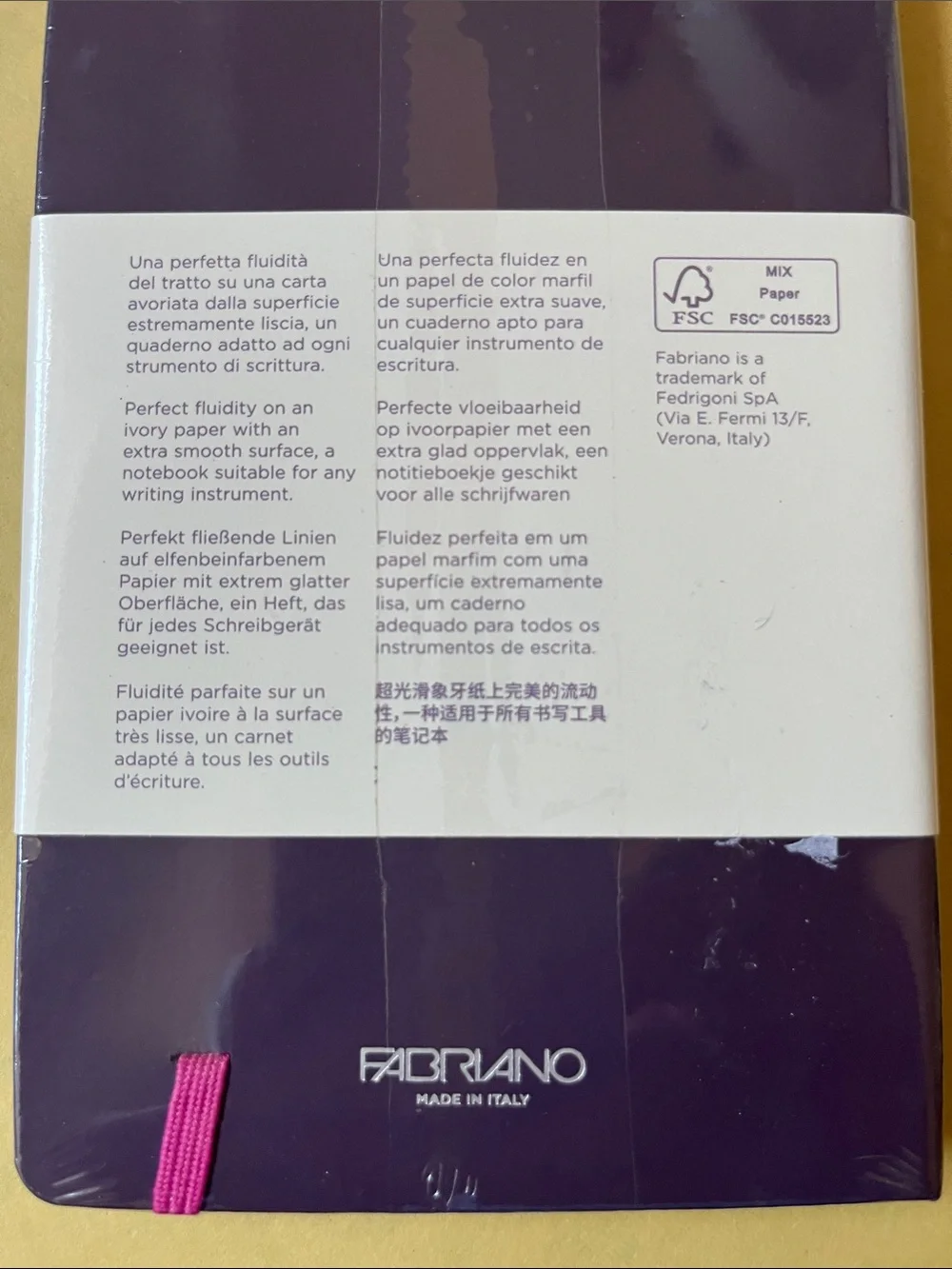 Purple Hardcover Fabriano Notebook . 3 pack Moleskin Kraft softcover journals